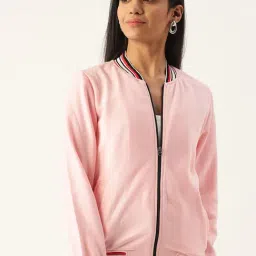 Belle Fille Pink Regular Fit Jacket-image-6