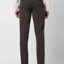 Van Heusen Brown Slim Fit Trousers image 2