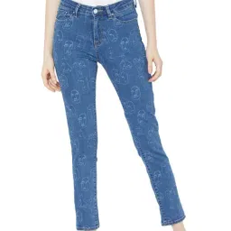 Spykar Mid Blue Skinny Fit Lightly Washed Jeans (YNR)-picture-15