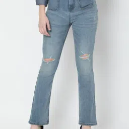 Vero Moda Blue Distressed Jeans-picture-17