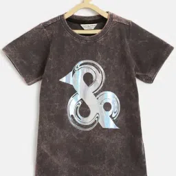 Tales & Stories Kids Brown Cotton Printed T-Shirt-picture-22