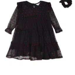 U.S. Polo Assn. Kids Black Printed Full Sleeves Dress-image-60