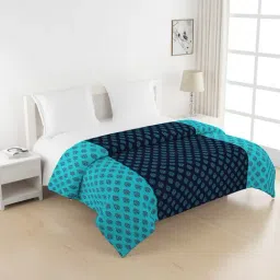 Swayam Shades of Paradise Blue Double Size AC Comforter - Set of 1-picture-27