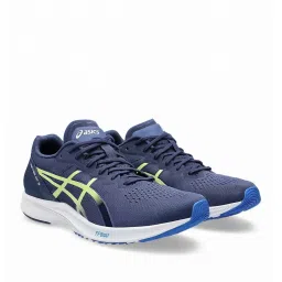 Asics Mens TARTHER RP 3 Deep Ocean & Glow Yellow Running Shoes image 2