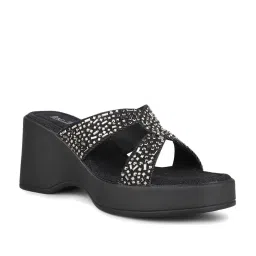 Inc.5 Women's Black Casual Wedges image 2