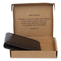Spykar Brown Small Leather Bi-Fold Wallet For Men image 2
