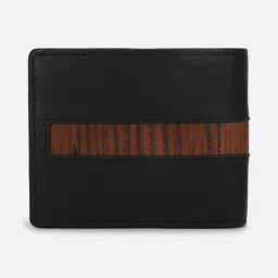 Louis Philippe Black Leather Bi-Fold Wallet for Men image 2