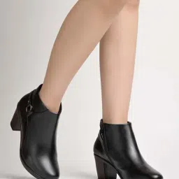 Shoetopia Kids Black Casual Booties-picture-43