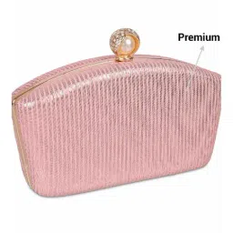 Metro Pink Textured Small Clutch image 3