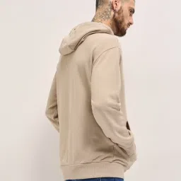 The Bear House Beige Relaxed Fit Graphic Hoodie image 2