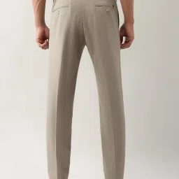 Arrow Brown Regular Fit Self Pattern Trousers image 2