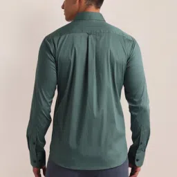 U.S. Polo Assn. Green Cotton Regular Fit Shirt image 2
