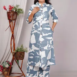 NAVYAAZRI Women Printed Regular Kurta with Palazzos-image-29