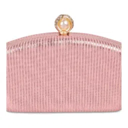 Metro Pink Textured Small Clutch image 4