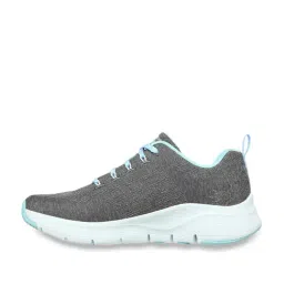 Skechers Women's ARCH FIT-COMFY WAVE Charcoal Casual Sneakers image 3