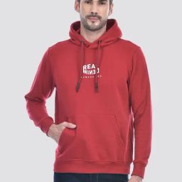 Numero Uno Red Regular Fit Printed Hooded Sweatshirt-picture-30