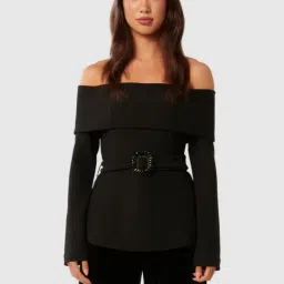 Forever New Black Flare FitTop-picture-24