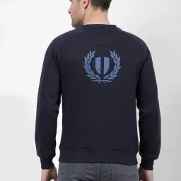 Numero Uno Navy Regular Fit Solid Sweatshirt image 2