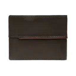 Teakwood Leathers Dark Brown Leather Bi-Fold Wallet image 2
