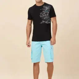 Being Human Black Cotton Regular Fit Printed T-Shirt image 5