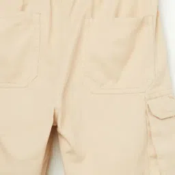 Fame Forever By Lifestyle Beige Cotton Regular Fit Shorts image 4