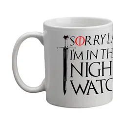 Get Fatang White & White Printed Ceramic Glossy Mugs Set of Cups and Mugs image 2