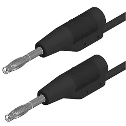 hirschmann test and measurement HIRSCHMANN AND MEASUREMENT 2 mm Connector 6A 30 V AC 60V DC Black 250 Length, 938115100 (Pack of 10) image 2