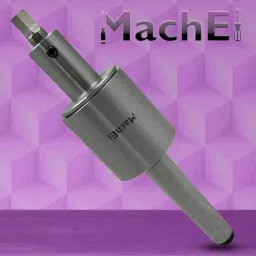 MachEl MT2 Shank Rotary Broach Set with 7 HSS Hex Punches M10x1.5 mm Drawbar Thread (MT2-Hex) image 2