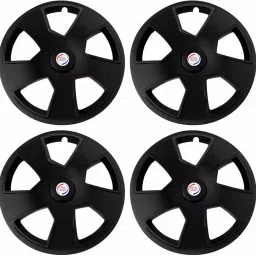 Auto Pearl ScB06_R17 431.8 mm (17 Inch) Press Type Wheel Hubcap with Retention Ring Glossy Black Wheel Cover for MAHINDRA XUV 50017 cm image 2