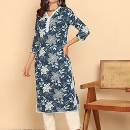 Vbuyz Women Floral Printed Floral Kurta-image-90