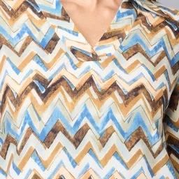 Tamiska By Narendra Kumar Women Striped Print Top image 4