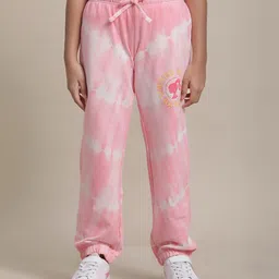 Kidsville Mattel Featuring Full Length Barbie Printed Joggers - Pink-picture-23