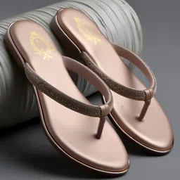 Shoetopia Rhinstone Embellished Sandals - Rose Gold-picture-10