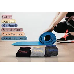 Xjarvis Unisex Striped Ankle Length Socks image 3