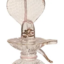 1ST TIME Transparent Glass Glossy Prayer Room Lord Shiva Showpiece 3.14 inch-picture-33