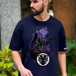 Metronaut Men Printed Drop-Shoulder Sleeves T-shirt-picture-34