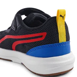 PUMA Casual Shoes with Velcro Closure & Brand Text Print - Black image 4