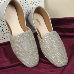 Metro Women Embellished Ballerinas-image-27