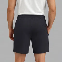 avolt Pack of 2 Solid Men Dark Grey, Light Blue Casual Shorts image 2