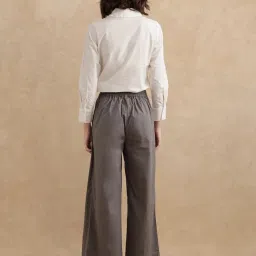 RAREISM Grey Cotton Blend Solid Trousers image 2
