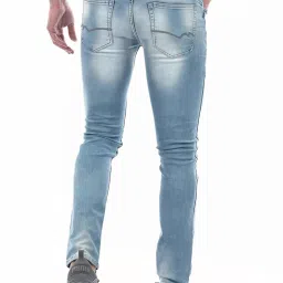 Numero Uno Bright Blue Skinny Fit Distressed Jeans image 2