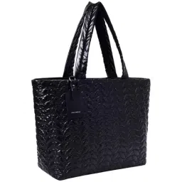 Lino Perros Black Textured Large Tote Handbag image 2