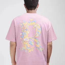 Rare Rabbit Pink Oversized Graphic T-Shirt image 2