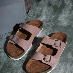 MOZAFIA Women Open Toe Flats with Buckles-image-56
