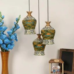 DecorativeRay Multicolor Glass Hanging Light - Set of 1-picture-48