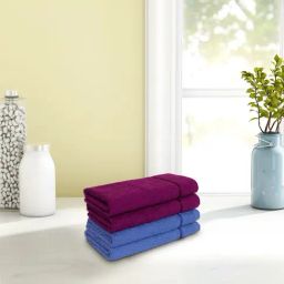 Spaces Seasons Best QD Magenta & Navy Blue 380 GSM Cotton Hand Towel - Set of 4-picture-47