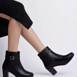 Shoetopia Kids Black Casual Booties-picture-31