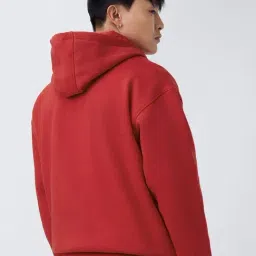 The Souled Store Red Solid Relaxed Fit Sweatshirt image 2