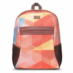 ZOUK 18 Ltrs Multicolor Geometric Backpack-image-20