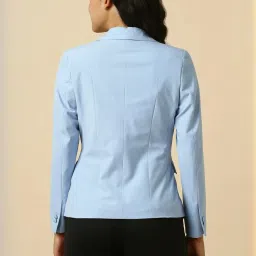 Allen Solly Blue Regular Fit Blazer image 2